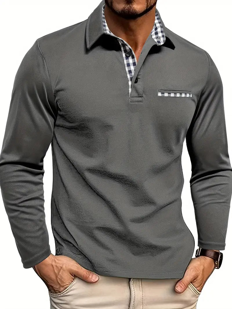JOHNNY – CLASSIC LONG-SLEEVE POLO SHIRT