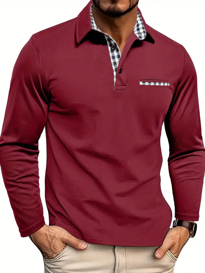 JOHNNY – CLASSIC LONG-SLEEVE POLO SHIRT