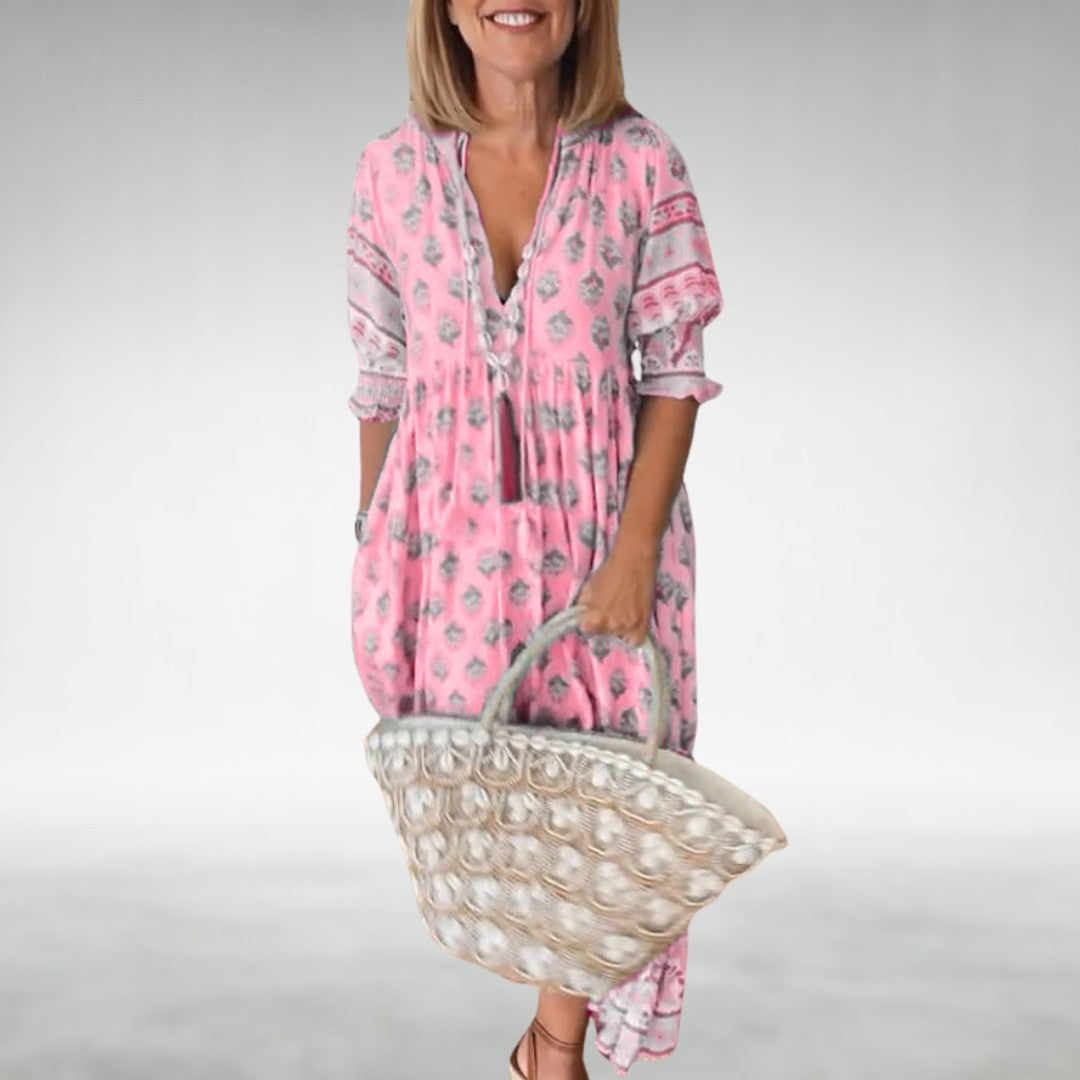 EMILIA – FLORAL BOHO MAXI DRESS